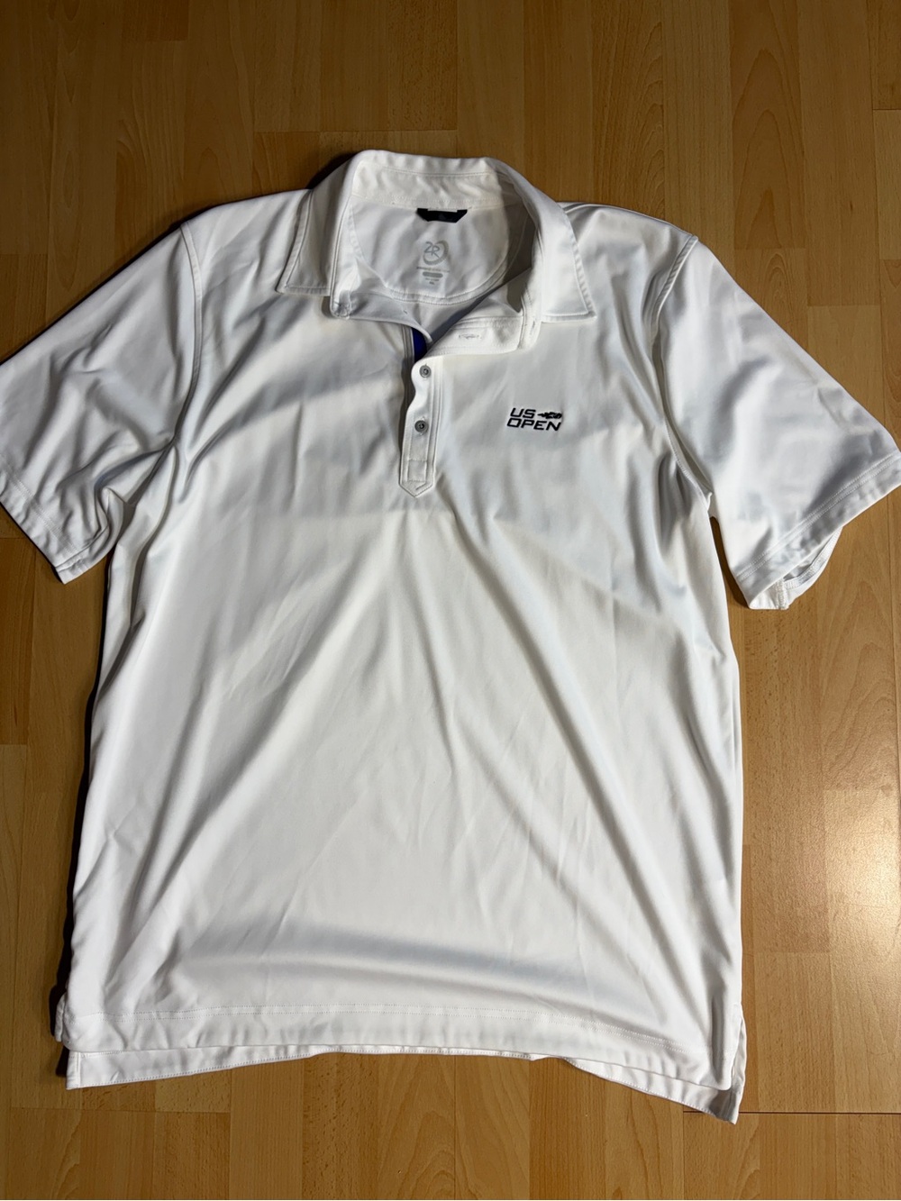 Zero Restriction US Open White Men's Polo Shirt - Performance Tennis Golf XL